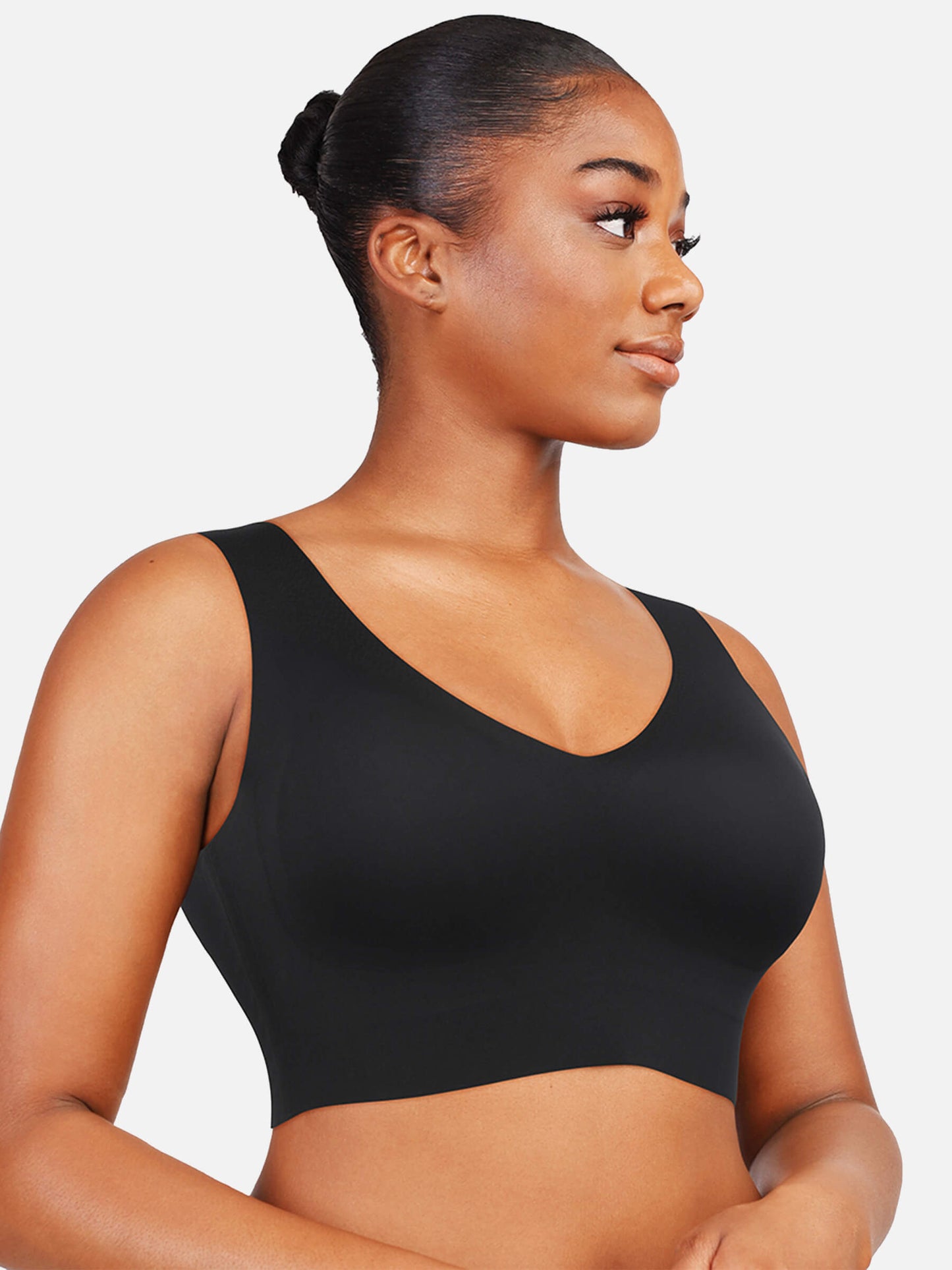 Soutien-gorge confort sans fil à col en V