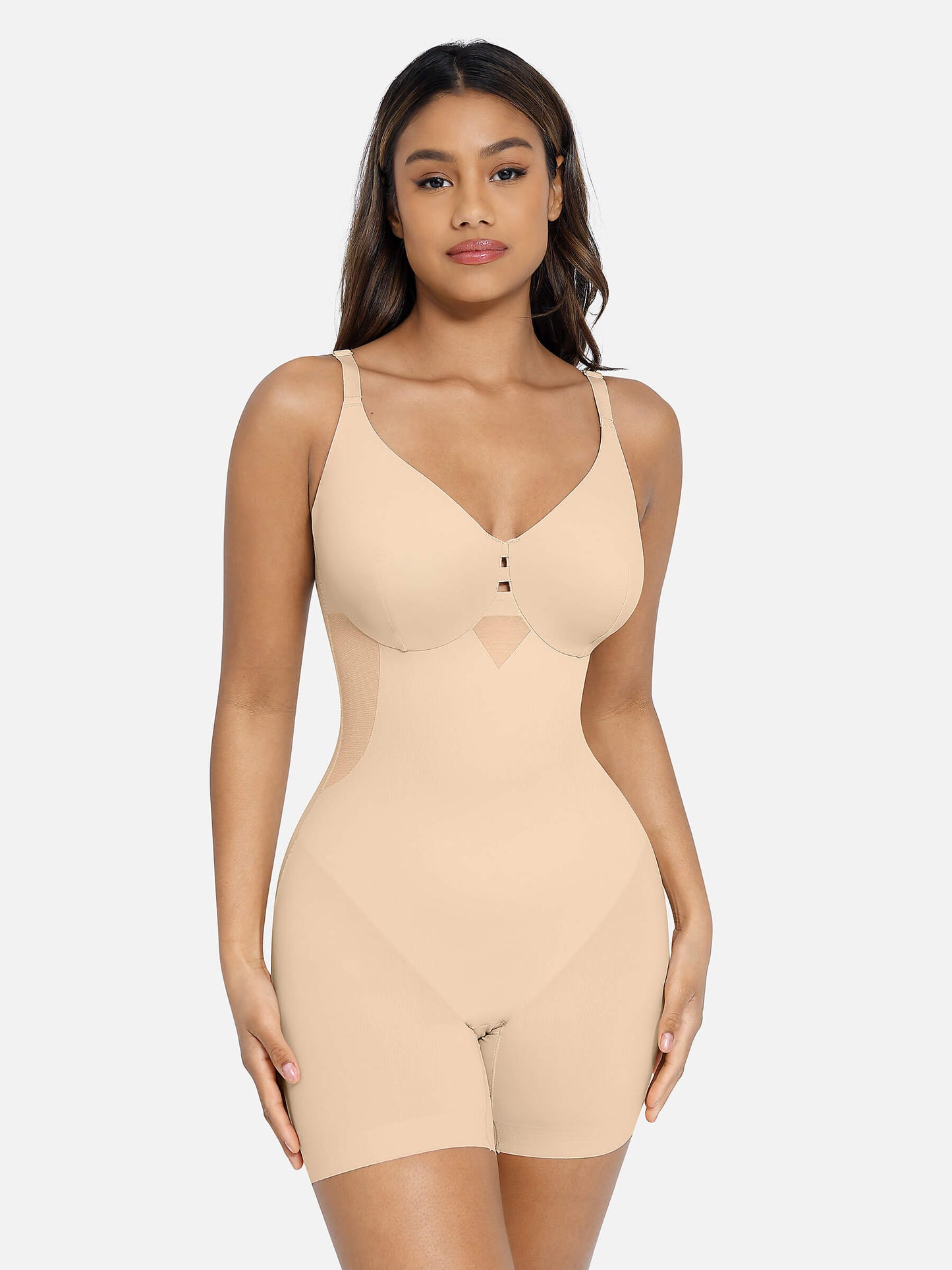 Shapewear gainant sans couture pour le contrôle des cuisses et le lifting des seins