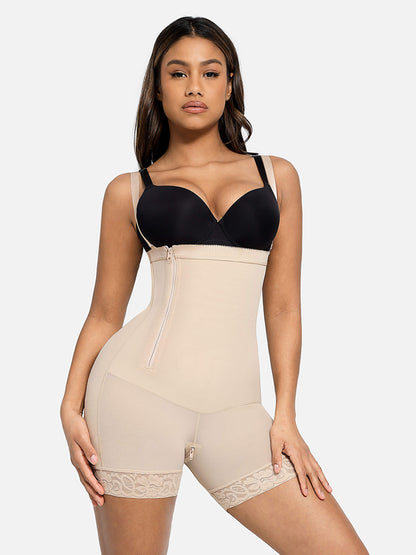 Shaper-Bodysuit mit seitlichem Reißverschluss und Po-Lifter