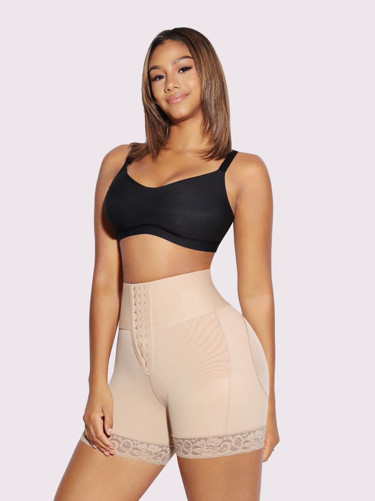 High Waisted Tummy Control Butt Lifter Shorts